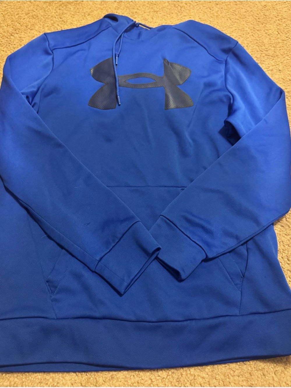 Under Armour Royal Blue Hoodie with Black Logo